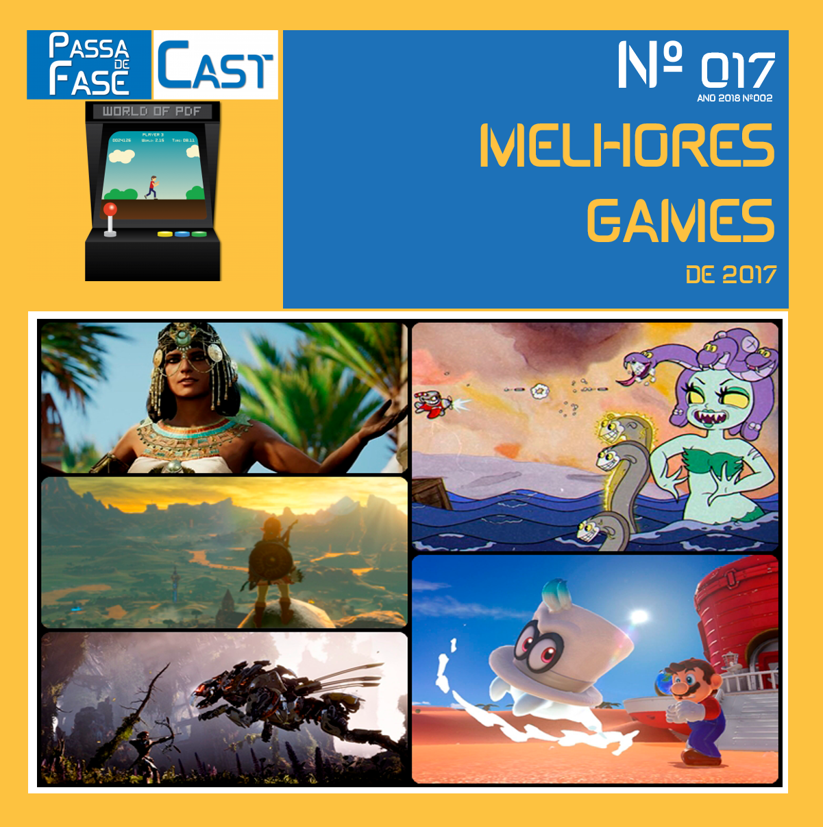 PASSA DE FASE CAST #017 | MELHORES GAMES DE 2017
