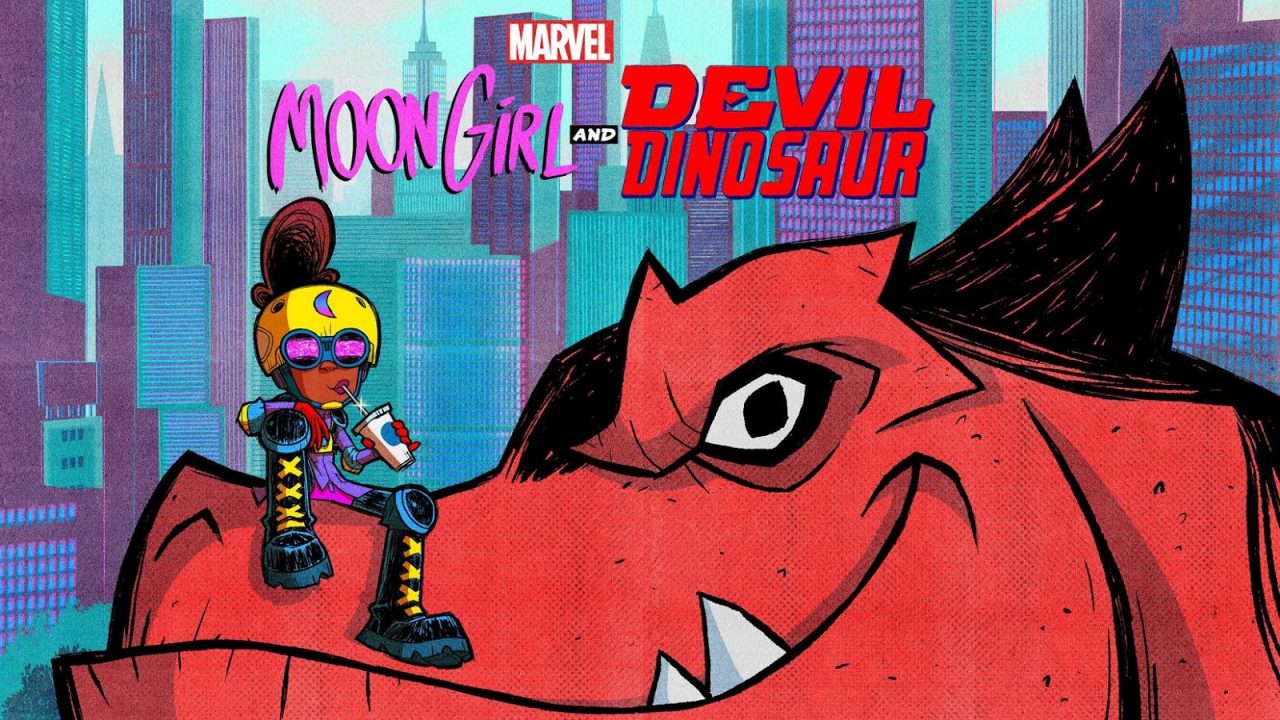 MARVEL'S MOON GIRL AND DEVIL DINOSAUR - Logo. (Marvel)