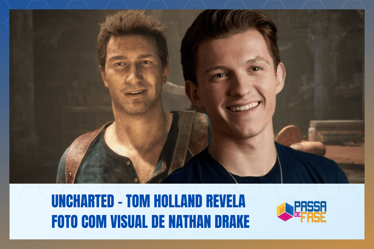 Uncharted: O Filme – Tom Holland revela foto com visual de Nathan Drake