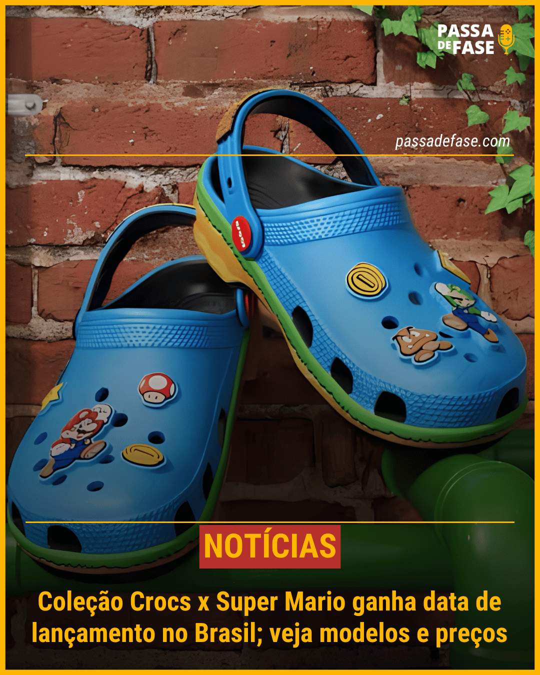 Coleção Crocs x Super Mario ganha data de lançamento no Brasil; veja ...